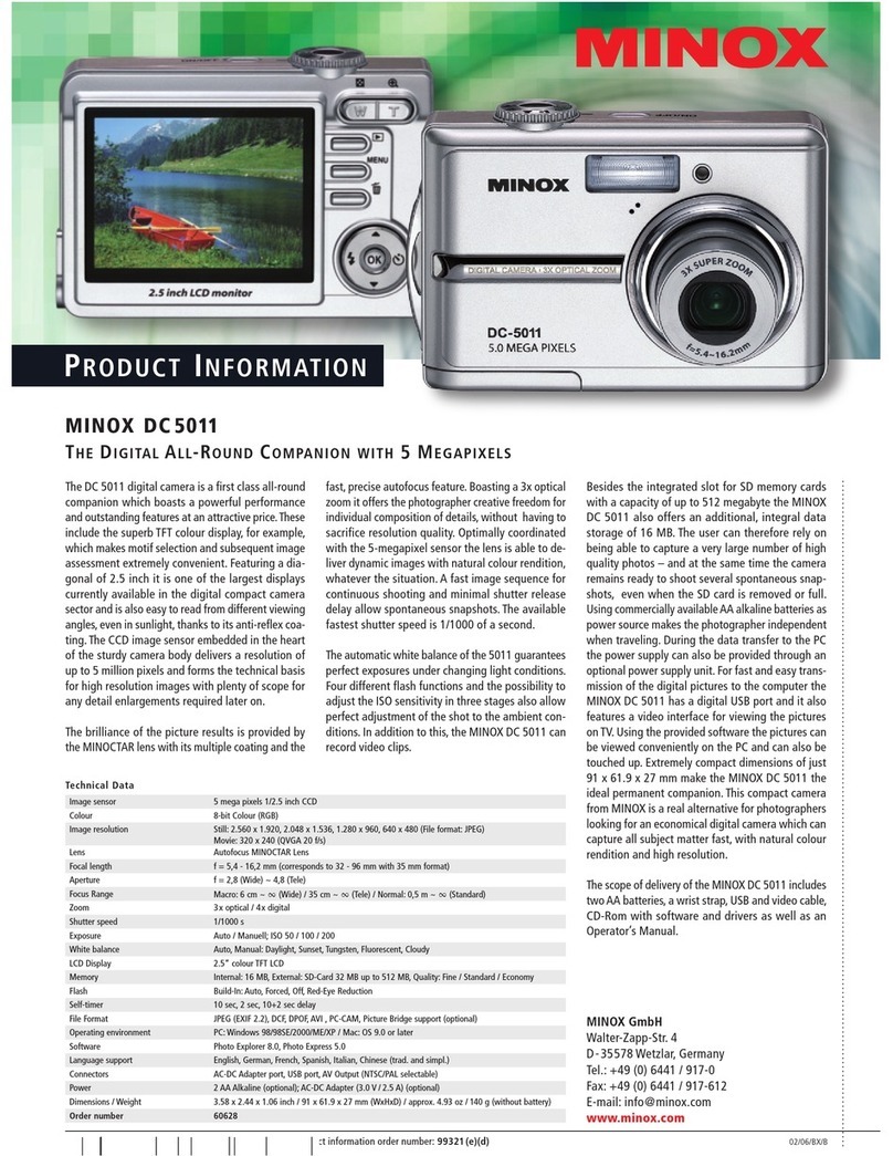 Minox DC 5011 User manual Minox DC 5011 User manual