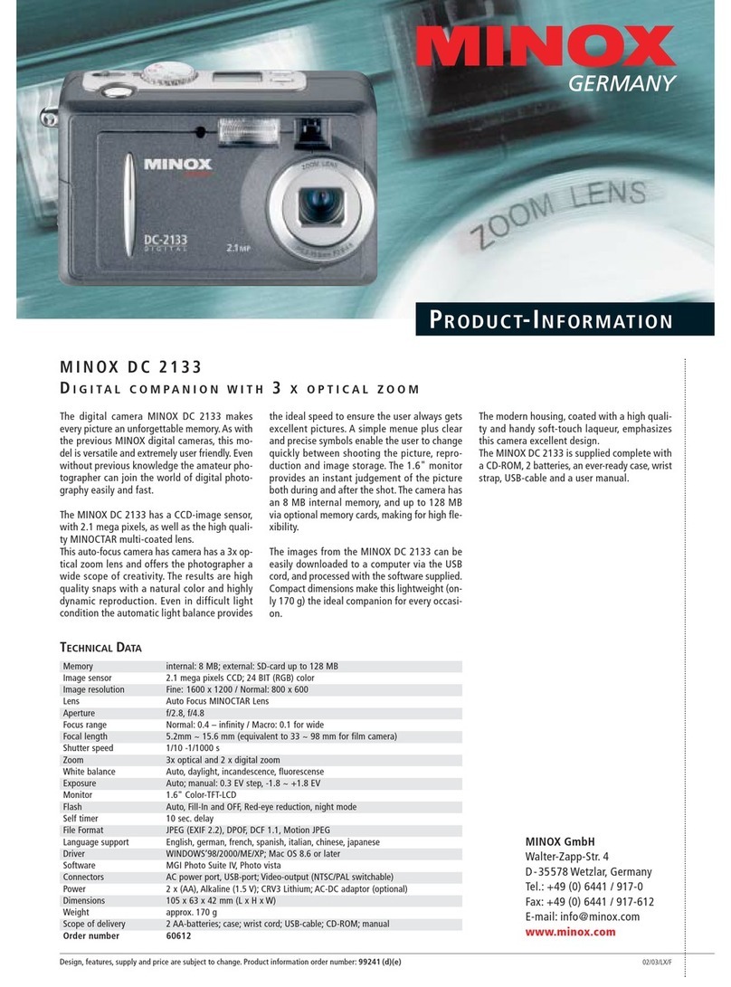 Minox DC 2133 User manual Minox DC 2133 User manual