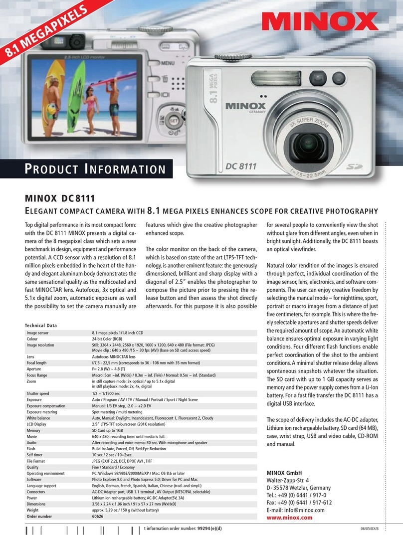 Minox DC 8111 User manual Minox DC 8111 User manual