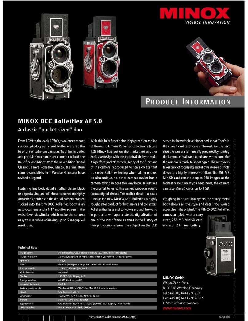Minox DCC Rolleiflex AF 5.0 User manual Minox DCC Rolleiflex AF 5.0 User manual