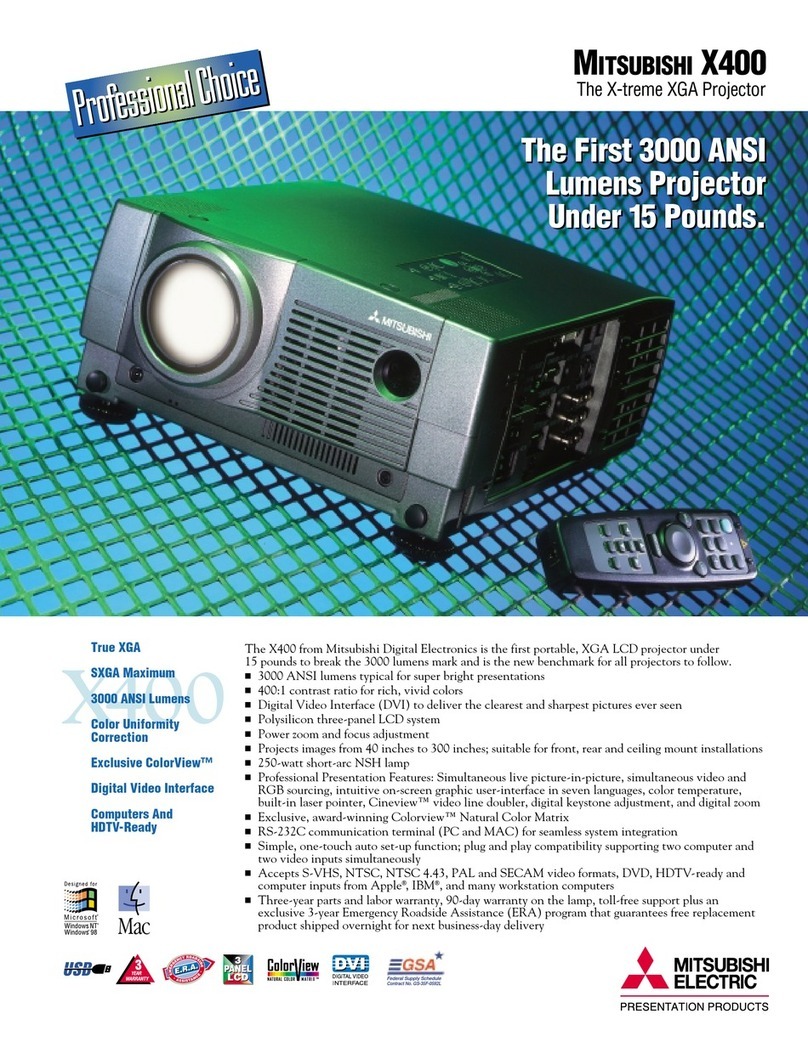 Mitsubishi X400 User manual