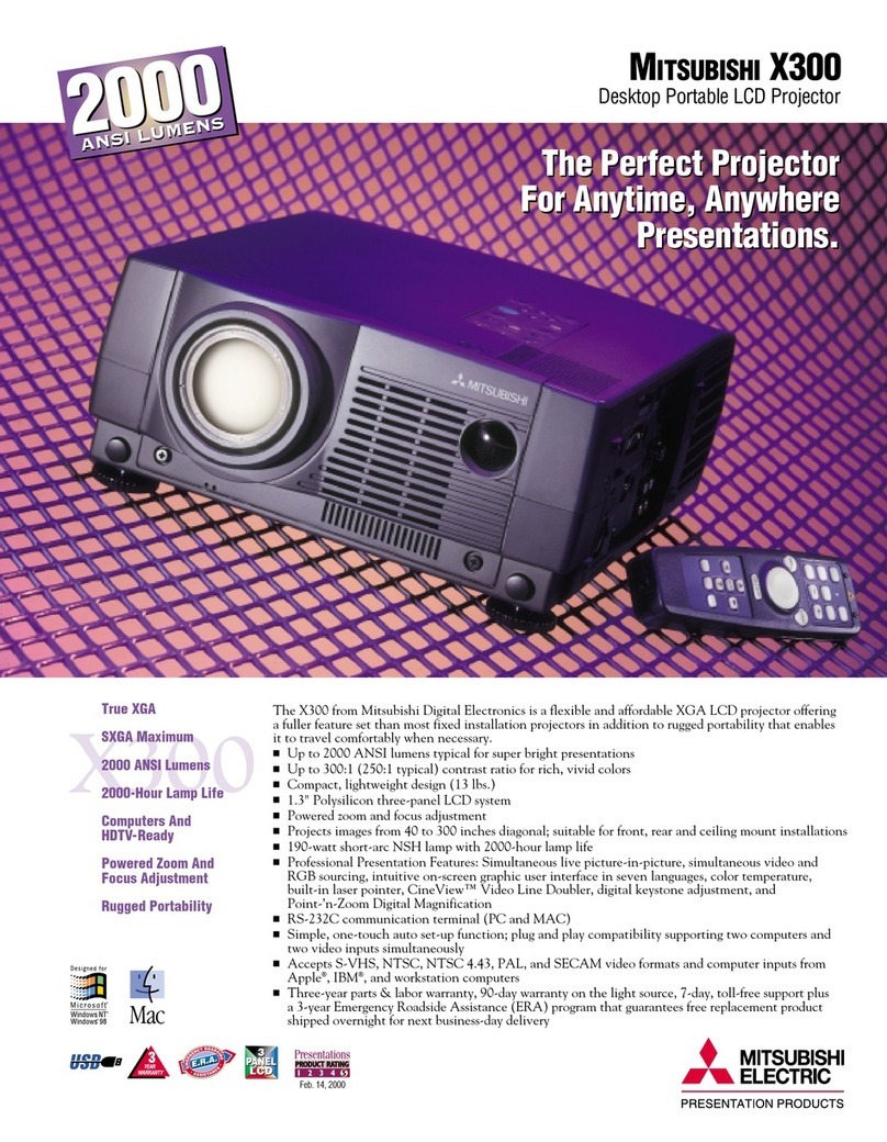 Mitsubishi X300 User manual