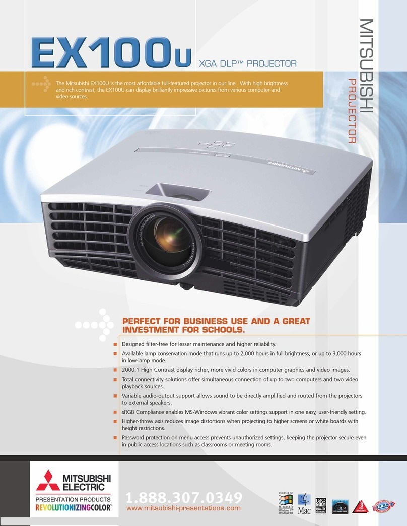 Mitsubishi Electric EX100U User manual