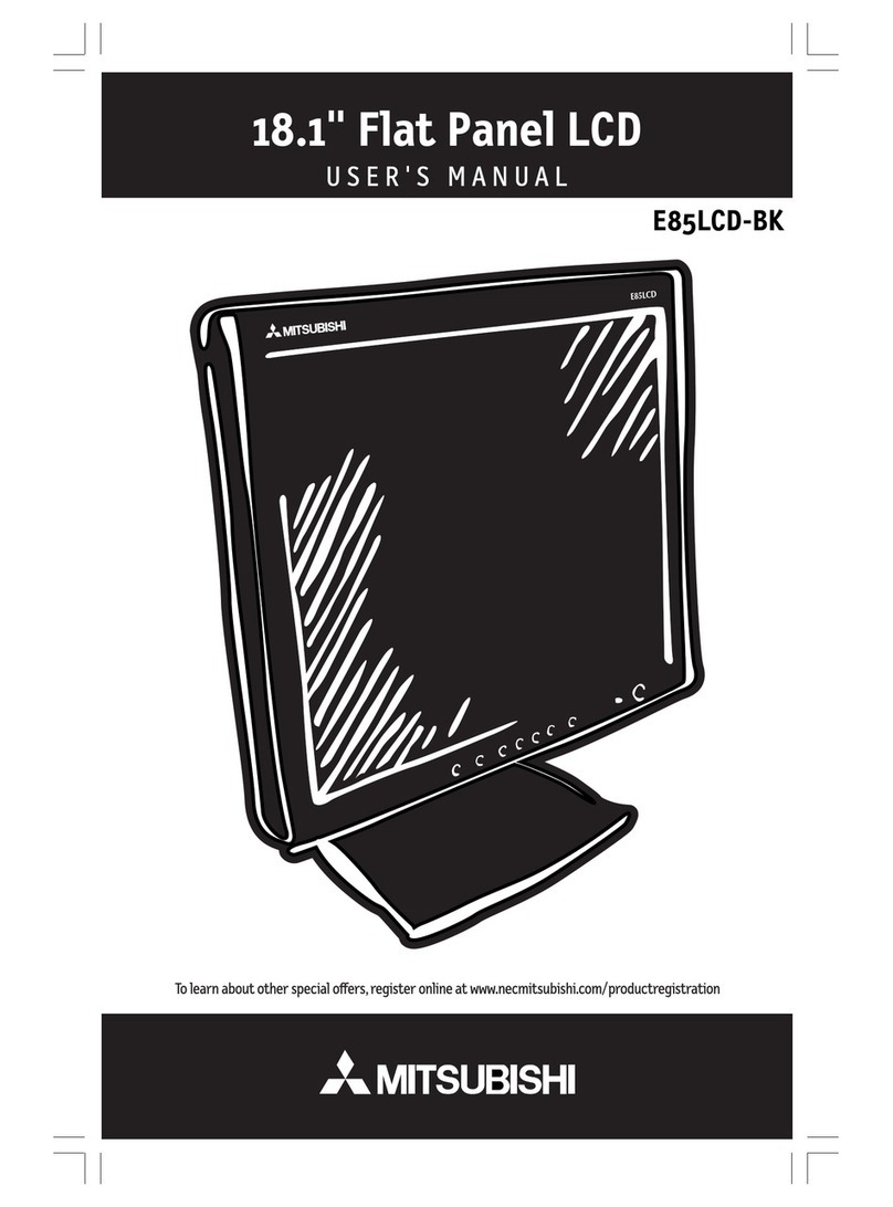 Mitsubishi E85LCD-BK User manual