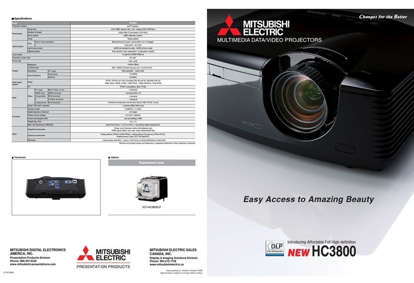 Mitsubishi HC3800 User manual