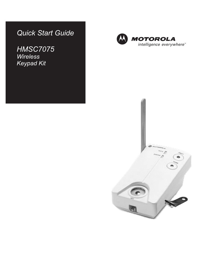 Motorola HMSC7075 quick start guide