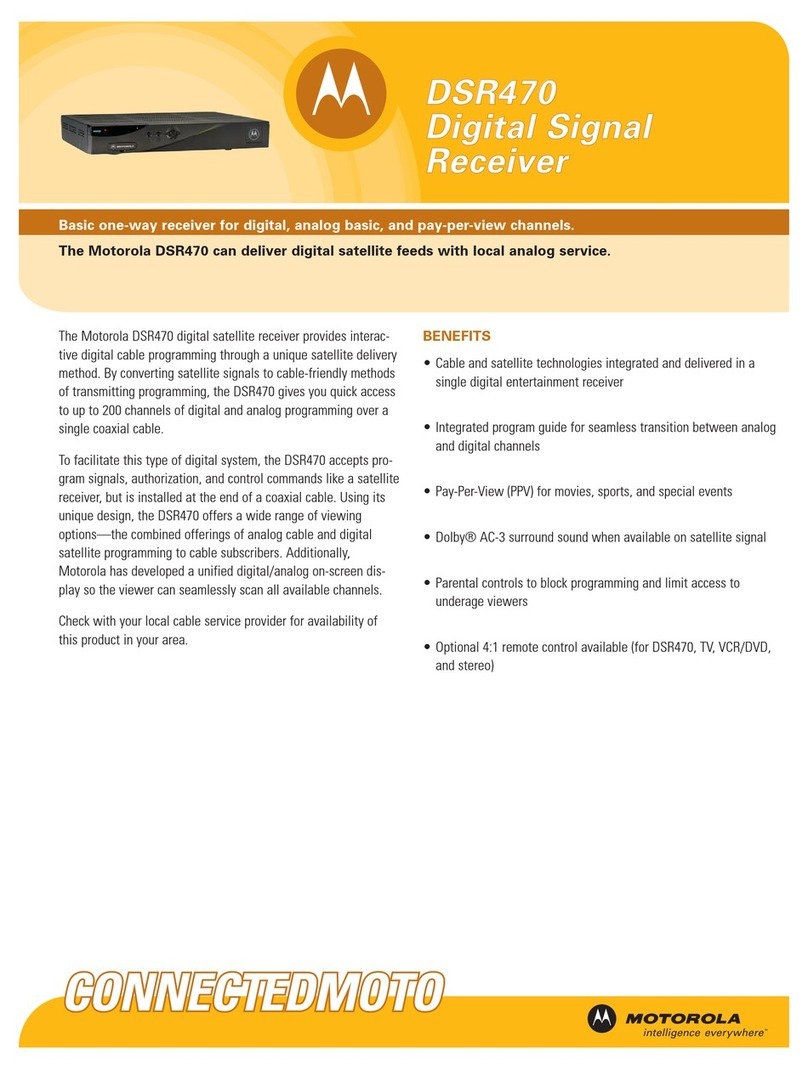 Motorola DSR-470 User manual