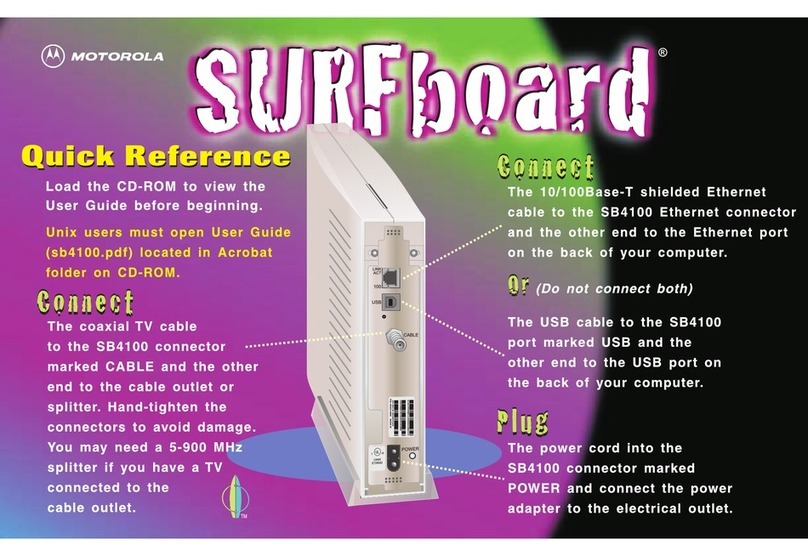 Motorola SURFboard SB4100 User manual
