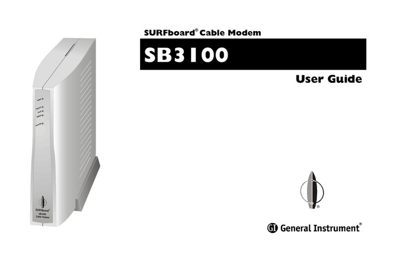 General Instrument SURFboard SB3100 User manual