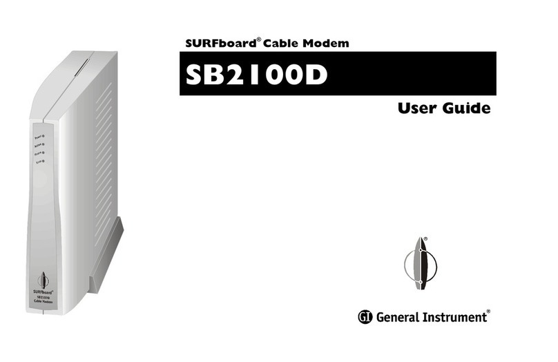 General Instrument SURFboard SB2100 User manual