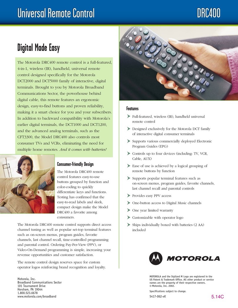 Motorola DRC-400 User manual