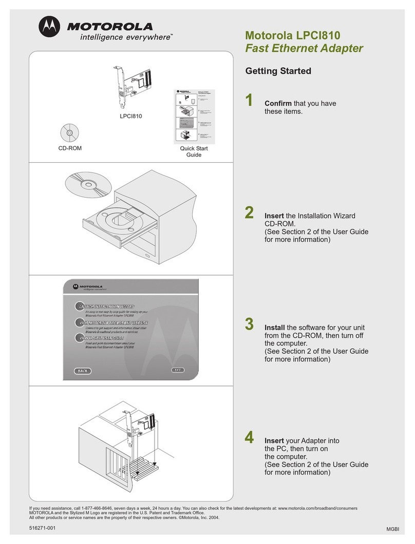 Motorola LPCI810 User manual Motorola LPCI810 User manual
