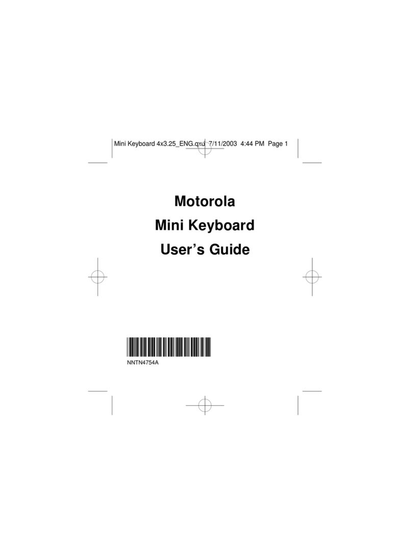 Motorola iDEN Keyboard Mini 32K User manual Motorola iDEN Keyboard Mini 32K User manual