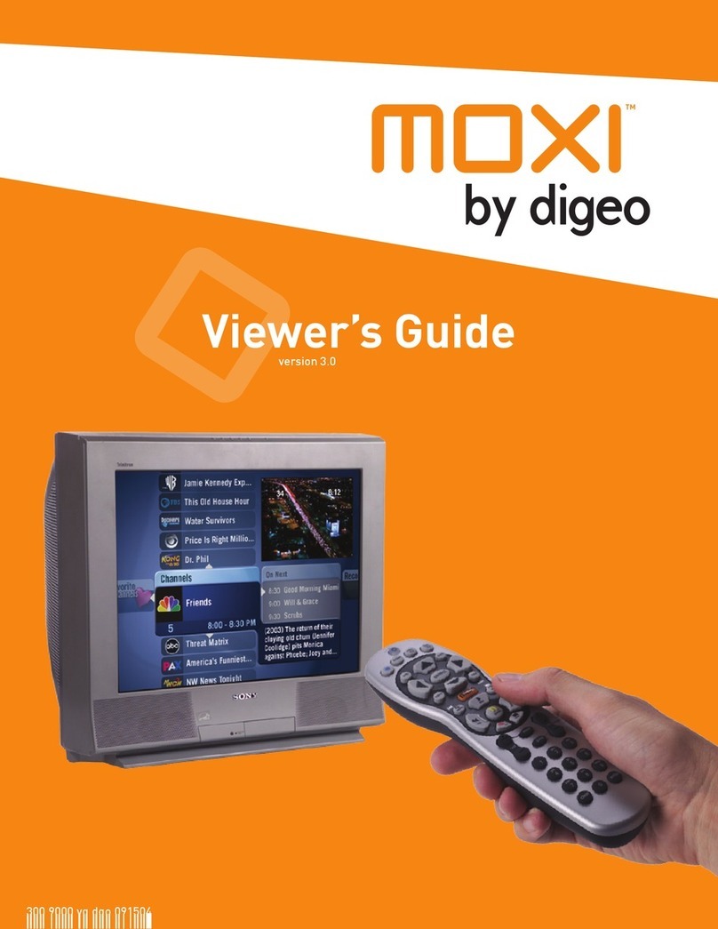 Moxi BMC9012 BROADBAND MEDIA CENTER - MOXI VIEWER'S... user guide