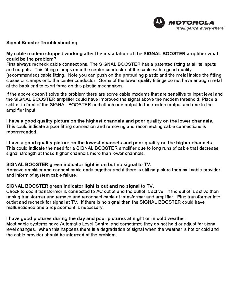 Motorola Signal Booster Manual
