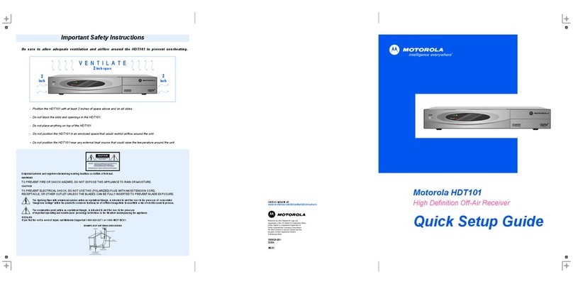 Motorola HDT101 User manual