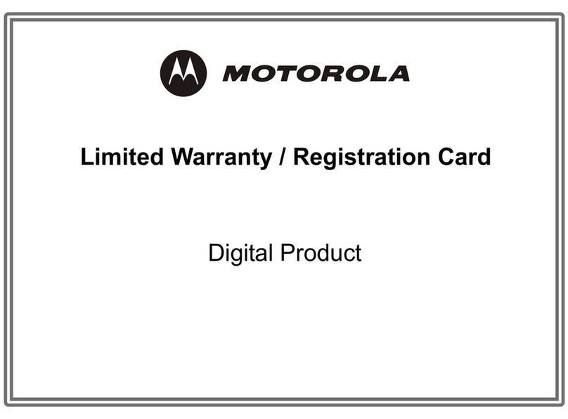 Motorola HDT101 Use and maintenance manual