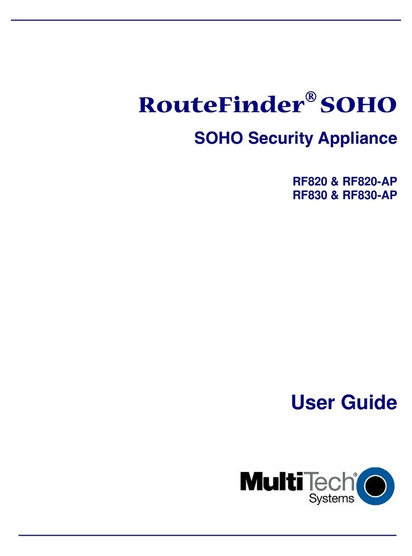 Multitech Multi-Tech RouteFinder SOHO RF820 User manual