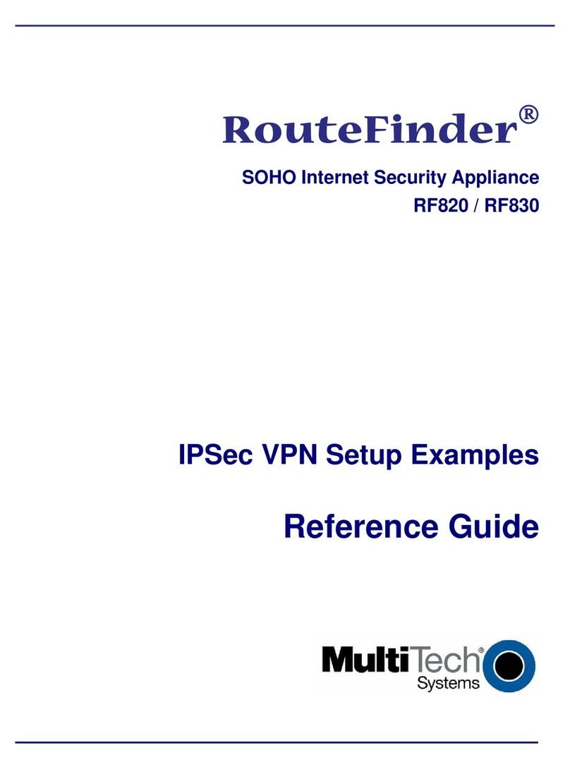 Multitech Multi-Tech RouteFinder SOHO RF820 User manual