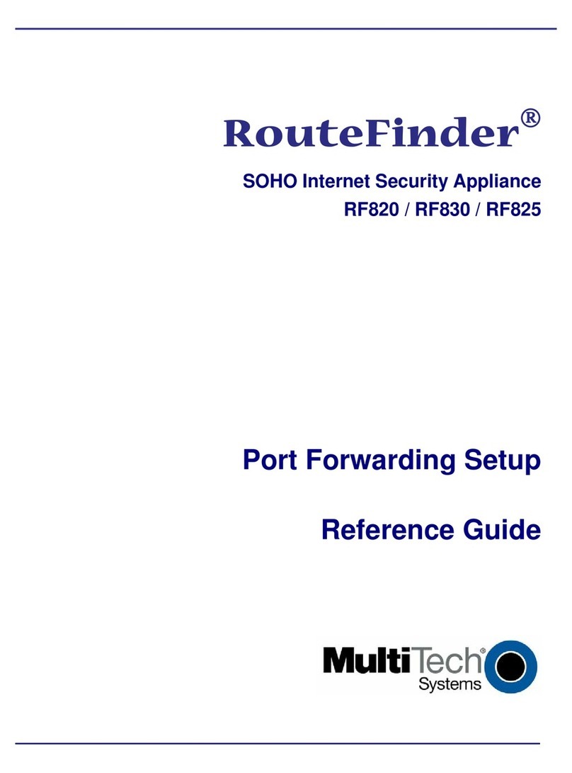 Multitech Multi-Tech RouteFinder SOHO RF820 User manual Multitech Multi-Tech RouteFinder SOHO RF820 User manual