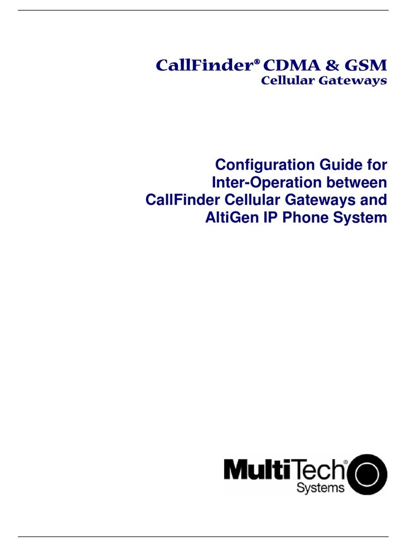 Multitech CallFinder CF100FX2 User manual