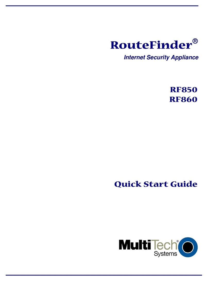 Multitech RouteFinder RF850 User manual