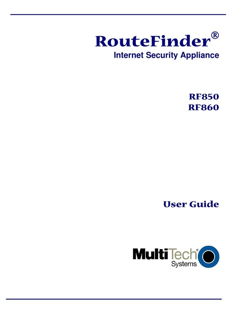 Multitech RouteFinder RF850 User manual