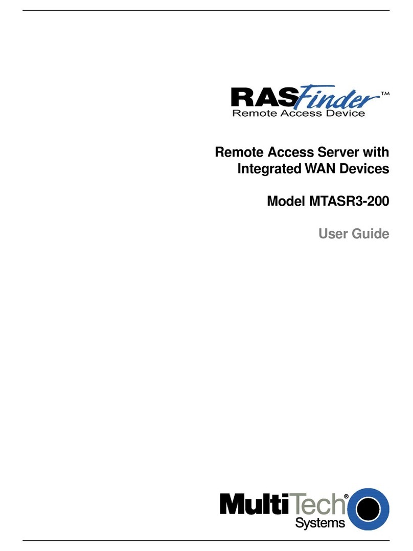 Multitech RouteFinder MTASR3 User manual