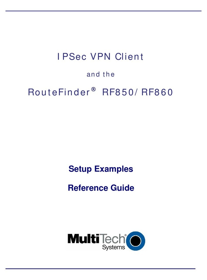 Multitech RouteFinder RF850 User manual