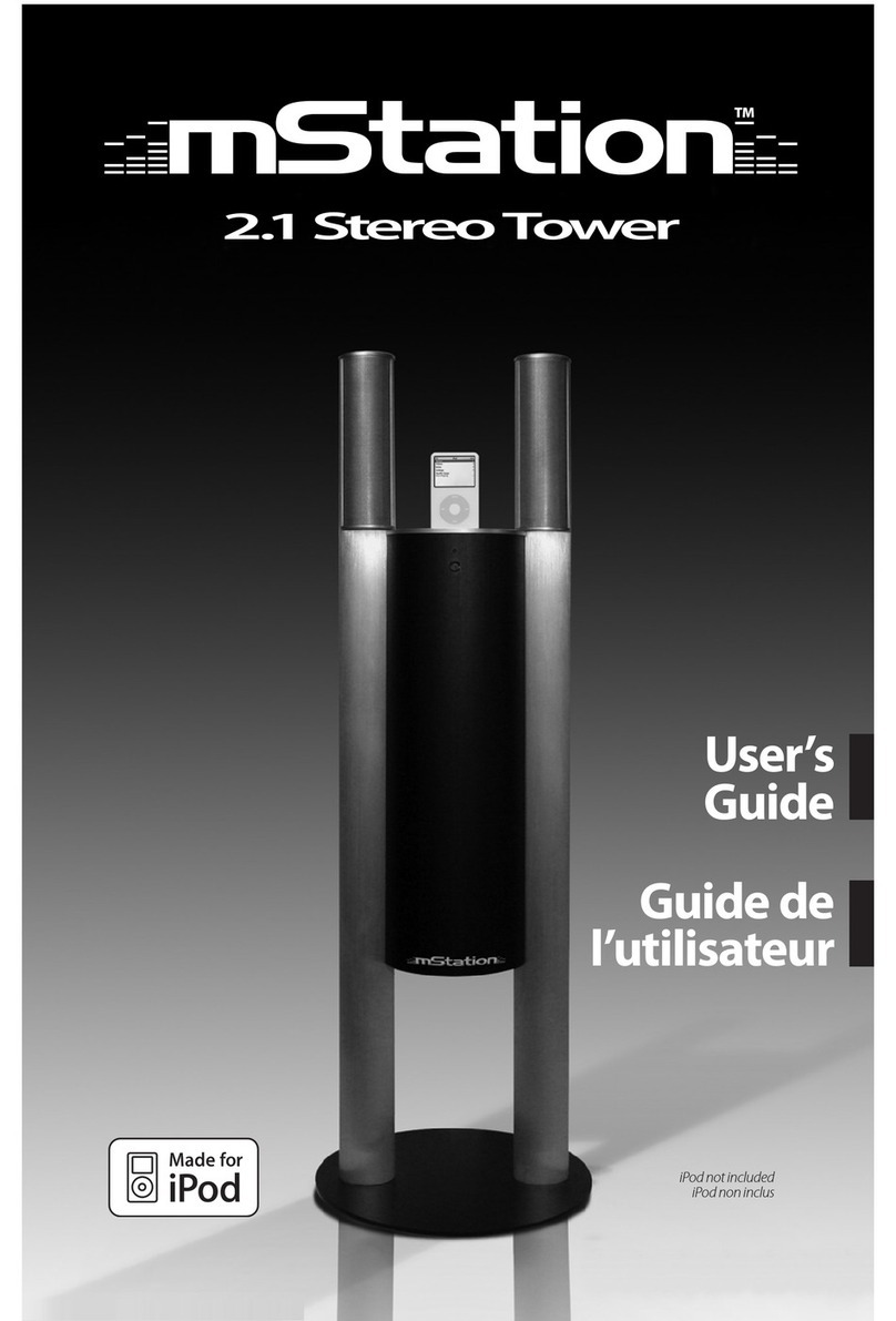 Mstation 2.1 Stereo Tower user guide