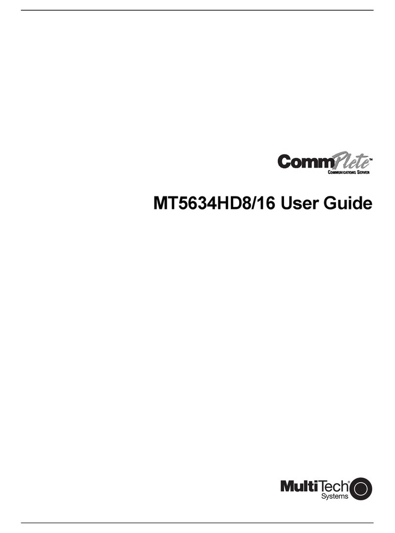 Multitech MT5634HD16 User manual
