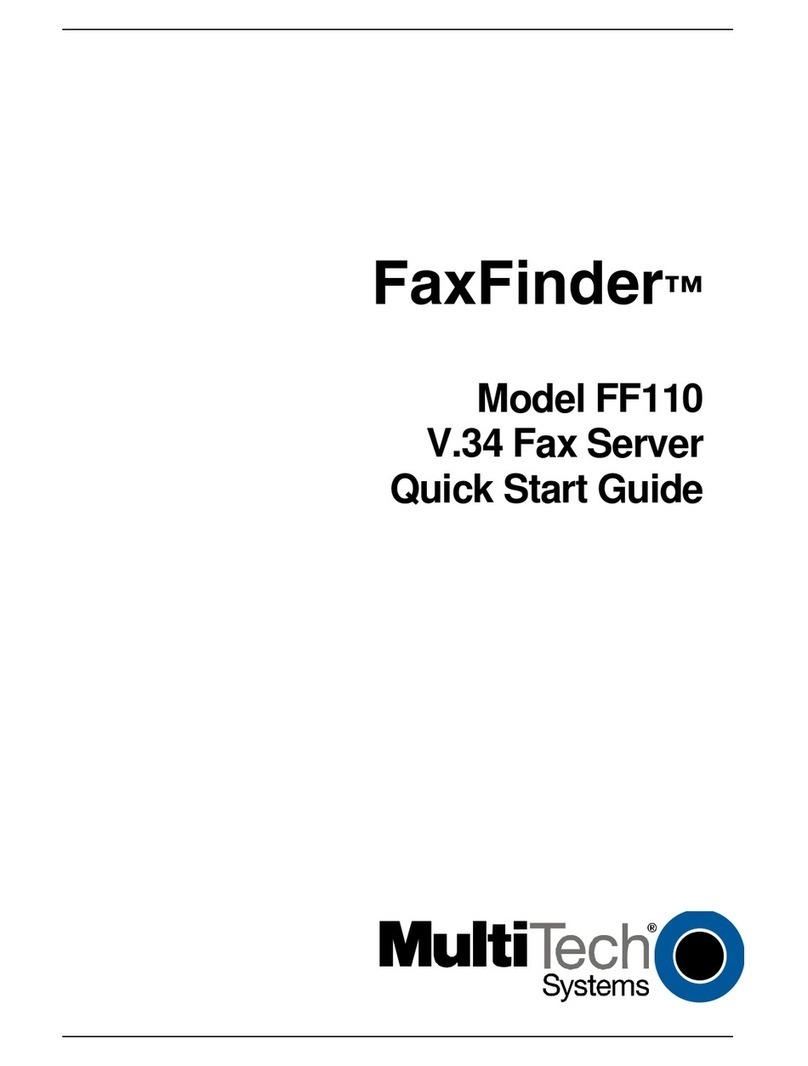 Multitech FaxFinder FF110 User manual
