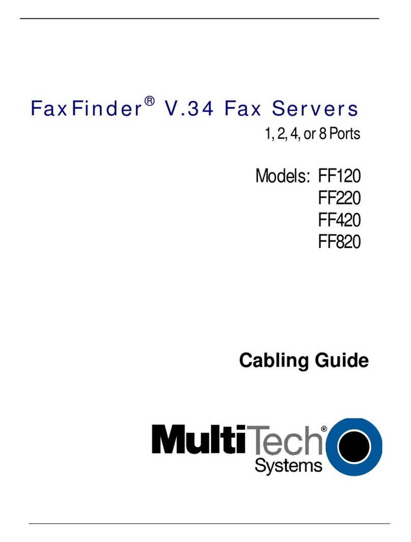 Multitech FaxFinder FF-120 User manual
