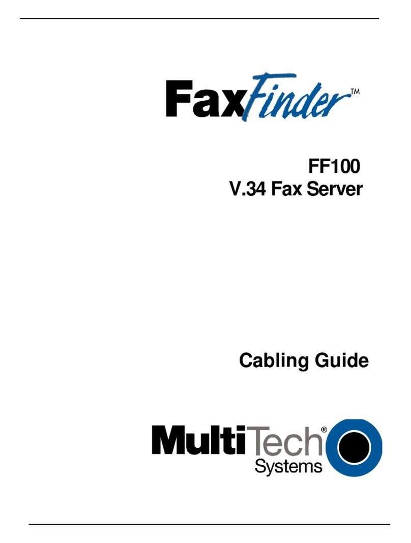 Multitech FaxFinder FF100 User manual