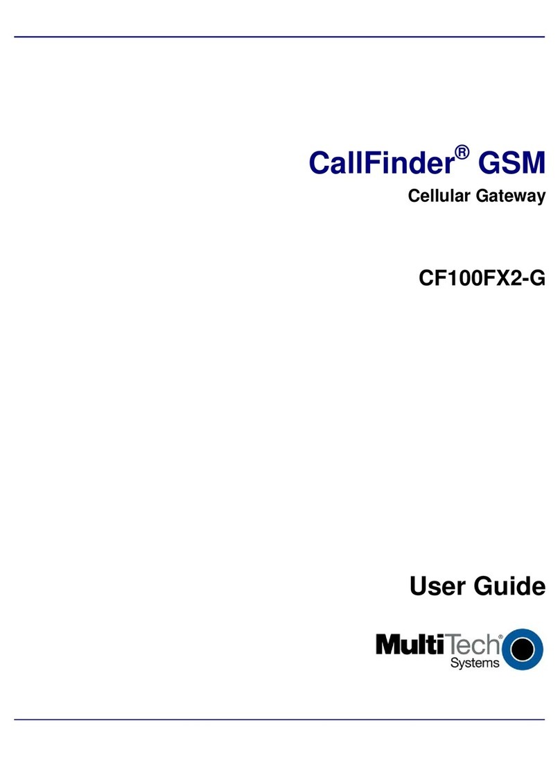 Multitech CallFinder CF100FX2-G user guide