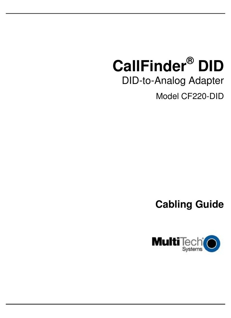 Multitech CallFinder CF220-DID User manual