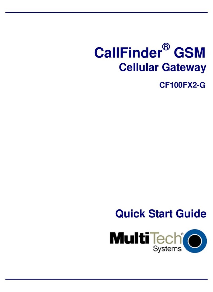 Multitech CallFinder CF100FX2-G User manual