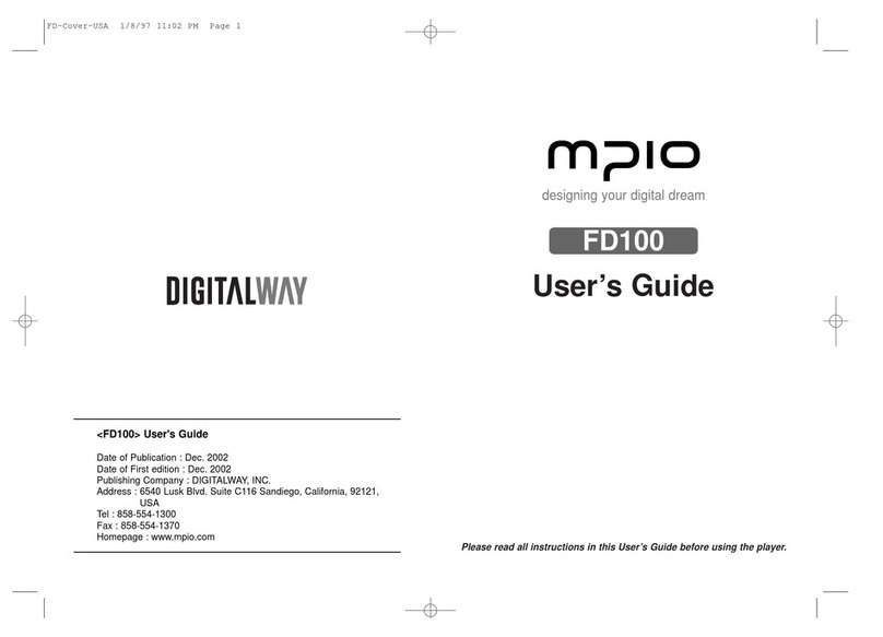 DigitalWay MPIO FD100 user guide