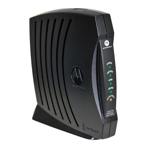 Motorola SB5120 - SURFboard - 38 Mbps Cable Modem User manual