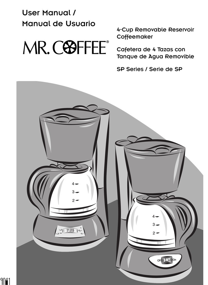 Mr. Coffee SP3 user manual
