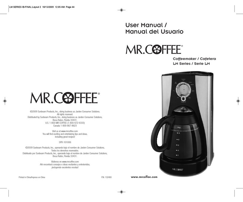 Mr. Coffee BVMC-LMX43 User manual