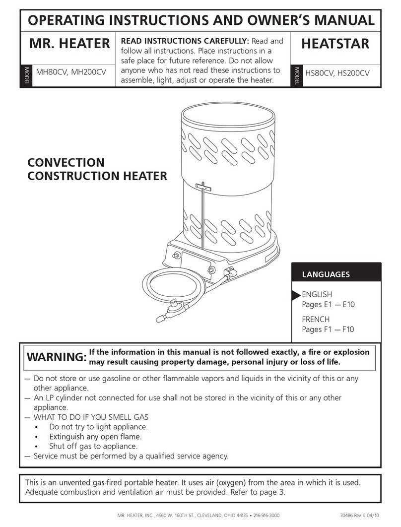 MrHeater MH200CV Operating instructions and owner's manual