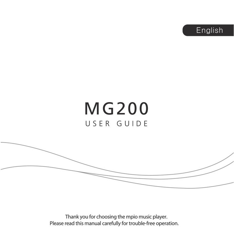 Mpio MG 200 User manual