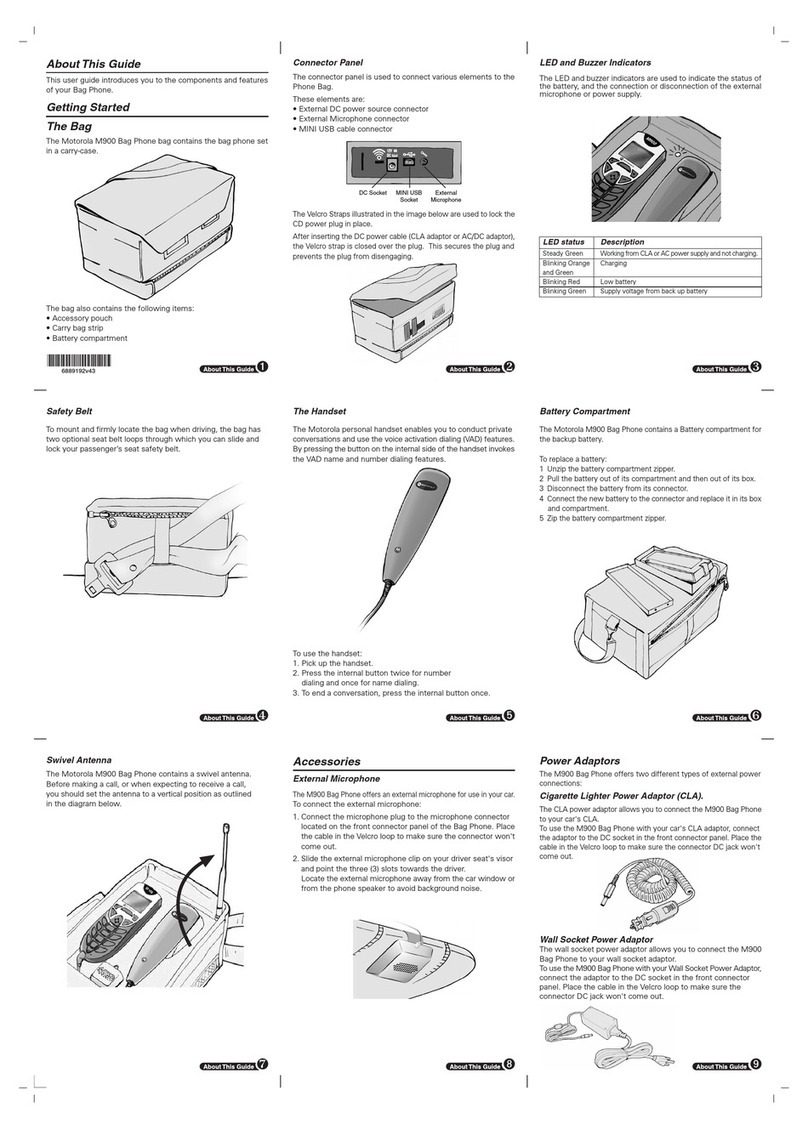 Motorola M900 User manual