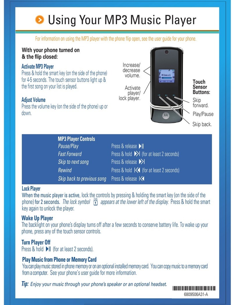 Motorola KRZR K1M SPRINT Manual