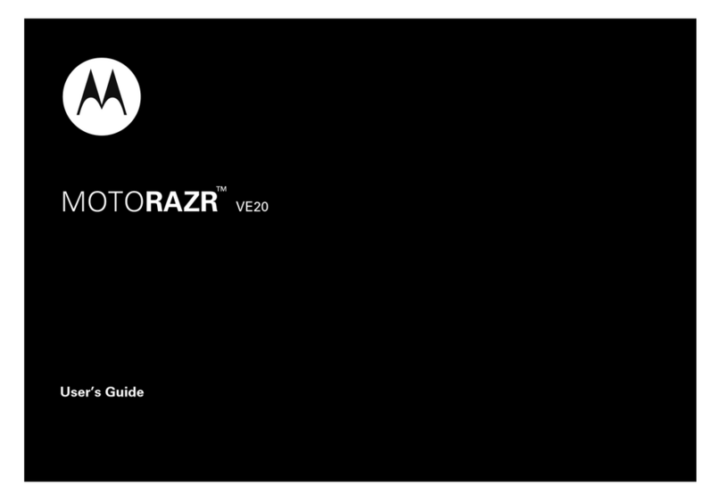 Motorola RAZR VE20 User manual Motorola RAZR VE20 User manual