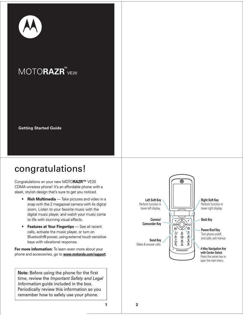 Motorola RAZR VE20 User manual