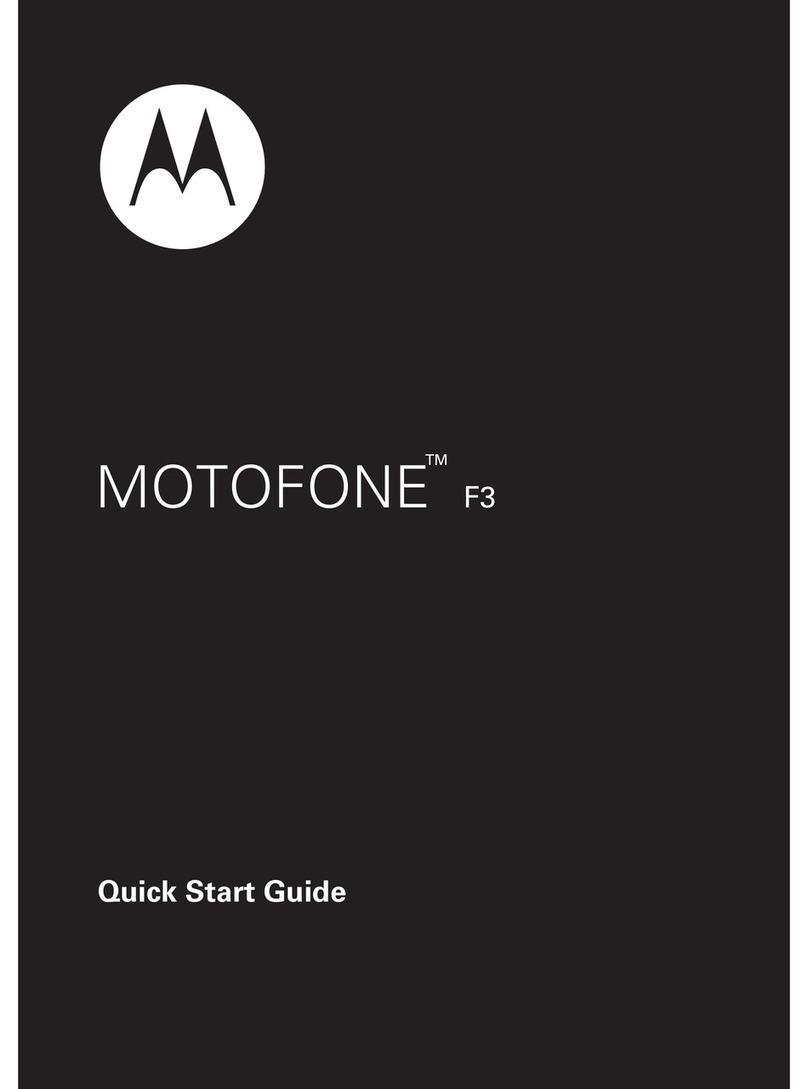 Motorola MOTOFONE F3 User manual