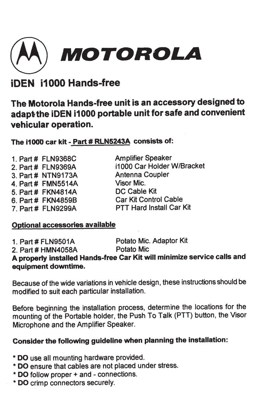 Motorola i1000 User manual
