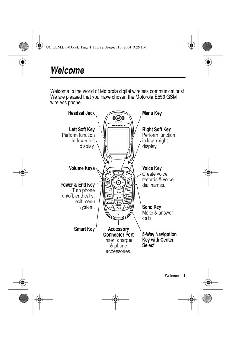 Motorola E550 User manual